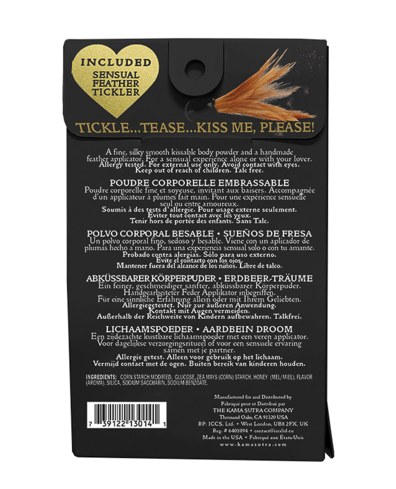 Cargue la imagen en el visor de la galería, Kama Sutra Honey Dust Vanilla Creme 1 Oz Body Powder With Feather Applicator
