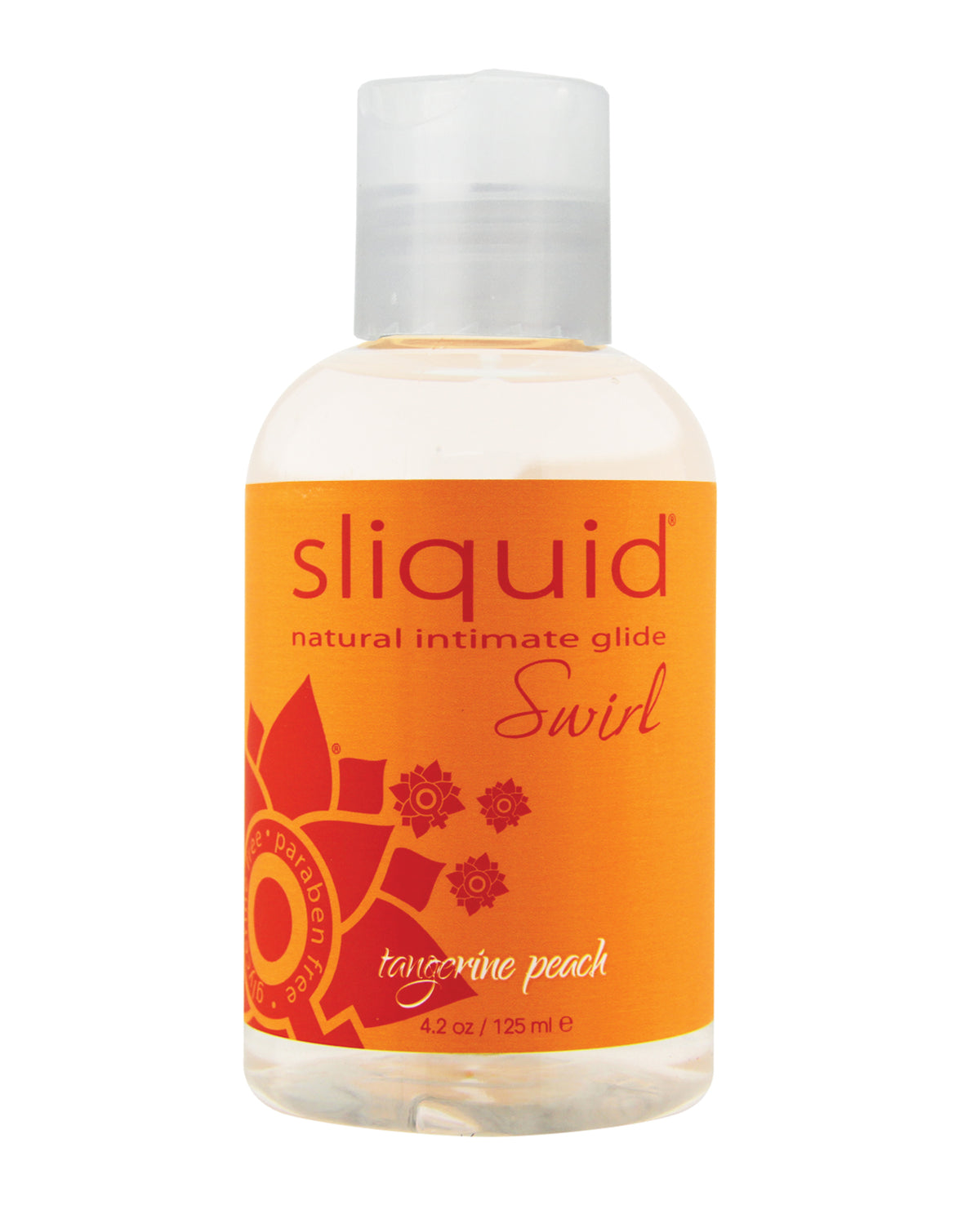 Lubricante Sliquid Naturals Swirl - 4.2 oz Mandarina Durazno
