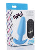 Cargue la imagen en el visor de la galería, Bang! 21X Vibrating Silicone Butt Plug w/Remote - Blue
