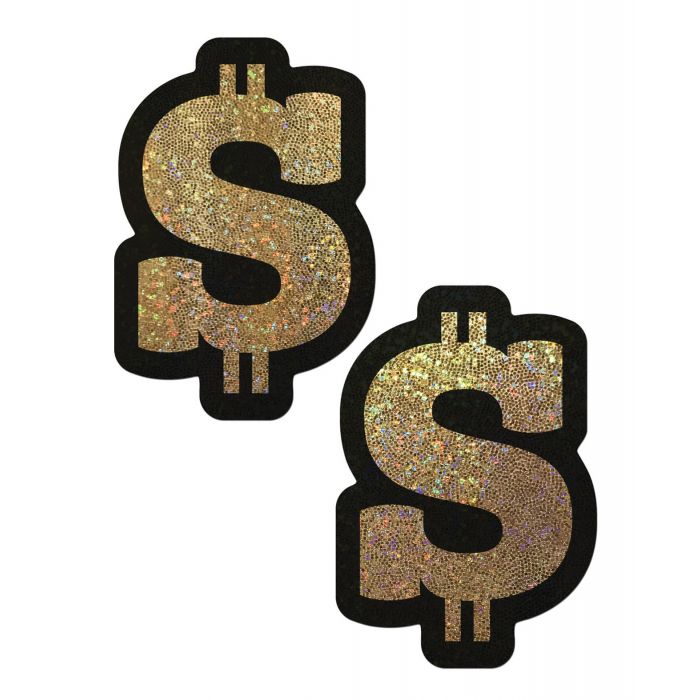 Pastease Glitter Dollar Sign - Gold O/S
