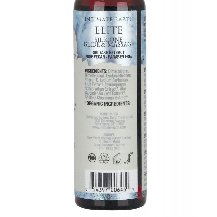 Intimate Earth Elite Velvet Touch Silicone Glide & Massage Oil - 120 ml