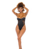 Încărcați imaginea în vizualizatorul Galerie, Josephine High Leg Teddy w/Removable Fishnet Collared Harness Black XL
