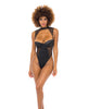 Încărcați imaginea în vizualizatorul Galerie, Josephine High Leg Teddy w/Removable Fishnet Collared Harness Black XL
