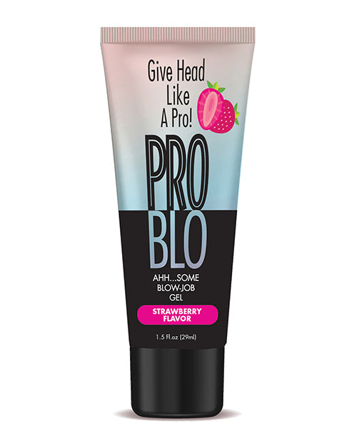 Pro Blo Żel do ust dla przyjemności oralnej - 1.5 oz Truskawkowy