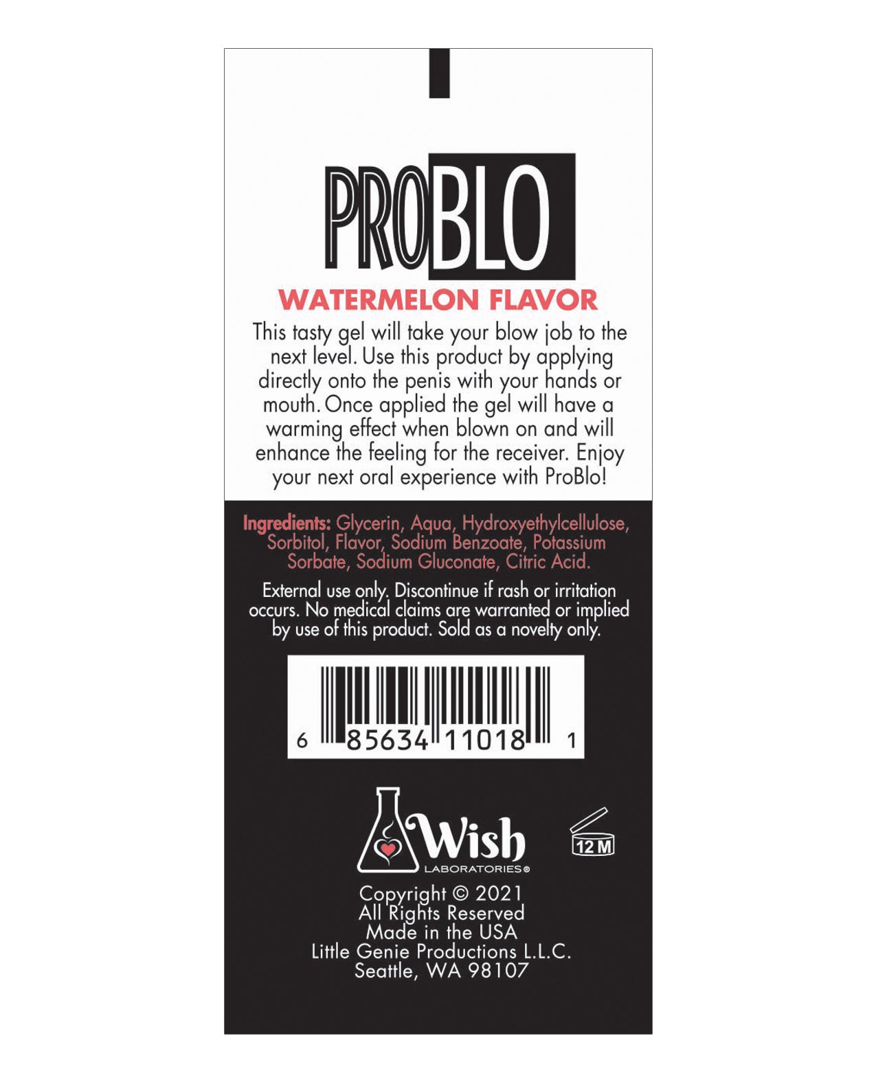 Pro Blo Oral Pleasure Gel - Vattenmelon