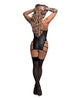 Load image into Gallery viewer, Lust Portia Mini Dress w/Plush Elastic Strapping Black S/M
