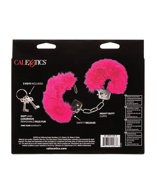 Ultra flauschige pelzige Manschetten - Pink