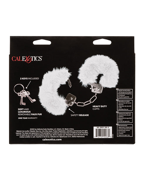 Ultra flauschige pelzige Manschetten - Weiß