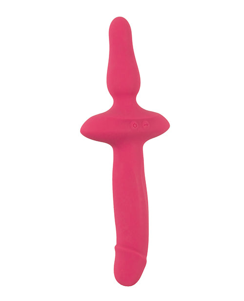Couples Choice 2in1 Vaginal & Anal Vibrator - Pink