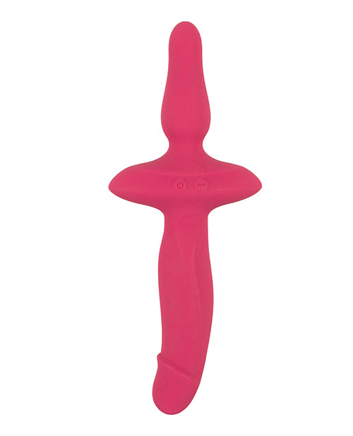 Couples Choice 2in1 Vaginal & Anal Vibrator - Pink