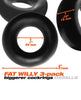 Load image into Gallery viewer, Oxballs Fat Willy 3 Pack Jumbo Cock Rings - Black
