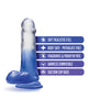 Carica l'immagine nel visualizzatore Galleria, Blush B Yours 6 Inch Stella Blue Dildo With Suction Cup Base

