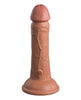 Load image into Gallery viewer, King Cock Elite 6" Dual Density Vibrating Silicone Cock - Tan
