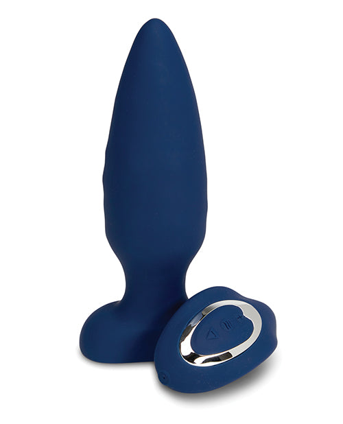 Nu Sensuelle Andii Vertikaler Rollbewegungs-Butt-Plug - Navy