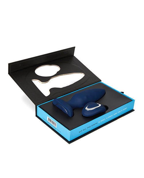 Nu Sensuelle Andii Vertikaler Rollbewegungs-Butt-Plug - Navy