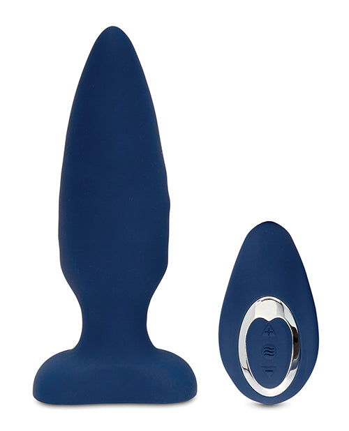 Nu Sensuelle Andii Vertikaler Rollbewegungs-Butt-Plug - Navy