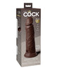 Carica l'immagine nel visualizzatore Galleria, King Cock Elite 8" Dual Density Silicone Cock - Brown
