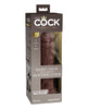 Carica l'immagine nel visualizzatore Galleria, King Cock Elite 8" Dual Density Silicone Cock - Brown
