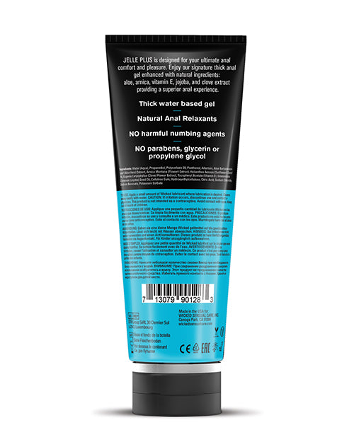 Load image into Gallery viewer, Wicked Sensual Care Jelle Plus Water Based Anal Lubricant with Relaxants - 8 oz
