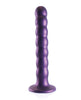 Load image into Gallery viewer, Shots Ouch 6.5" Beaded G-Spot Dildo - Metallic Purple
