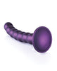 Load image into Gallery viewer, Shots Ouch 6.5" Beaded G-Spot Dildo - Metallic Purple
