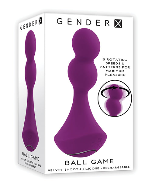 Gender X Jucărie Vibratoare și Rotativă Ball Game Mov Deluxe