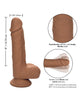 Indlæs billede i gallerifremviser, Studs Dual Density Silicone 5" Dildo - Brown

