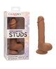 Indlæs billede i gallerifremviser, Studs Dual Density Silicone 5" Dildo - Brown
