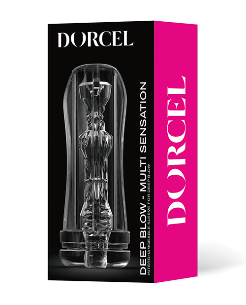 Cargue la imagen en el visor de la galería, Dorcel Deep Blow Multi Sensation Sleeve Clear Masturbation Toy
