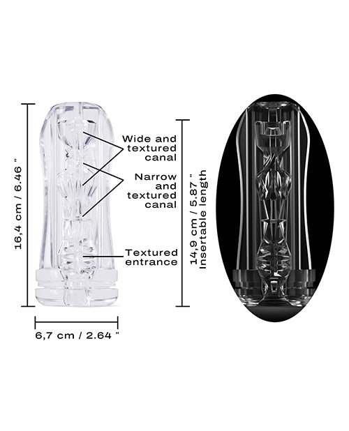 Dorcel Deep Blow Multi Sensation Sleeve Clear Masturbation Toy