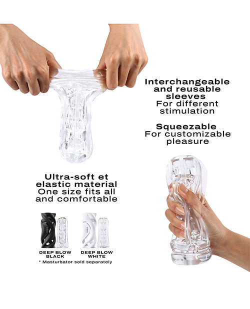 Dorcel Deep Blow Multi Sensation Sleeve Clear Masturbation Toy