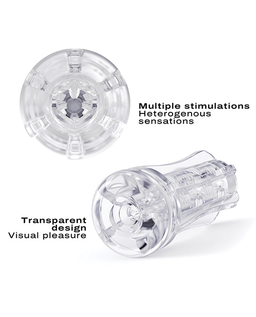 Dorcel Deep Blow Multi Sensation Sleeve Clear Masturbation Toy