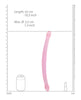 Carica l'immagine nel visualizzatore Galleria, Shots RealRock Crystal Clear 17" Double Dildo - Pink
