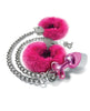 Load image into Gallery viewer, Nixie Metal Butt Plug w/Inlaid Jewel &amp; Fur Cuff Set - Pink Metallic
