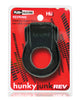 Cargue la imagen en el visor de la galería, Hunkyjunk Revring Cock Ring w/Vibe - Tar w/Red Vibe
