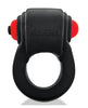 Cargue la imagen en el visor de la galería, Hunkyjunk Revring Cock Ring w/Vibe - Tar w/Red Vibe
