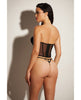 Load image into Gallery viewer, FETISH Rider Vinyl Bustier w/Front Zipper &amp; Panty Black XL

