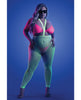 Load image into Gallery viewer, Glow Come Alive Suspender Stockings, Bralette &amp; G-String Multi Color QN
