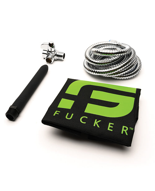 Sport Fucker Shower Kit 6 Inch Black Stainless Steel Hose No Leak Diverter