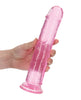 Încărcați imaginea în vizualizatorul Galerie, Shots RealRock Crystal Clear 9" Straight Dildo w/Suction Cup - Pink
