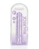 Load image into Gallery viewer, Shots RealRock Crystal Clear 8" Straight Dildo w/Suction Cup - Purple
