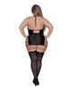 Load image into Gallery viewer, Lust Portia Mini Dress w/Plush Elastic Strapping Black QN
