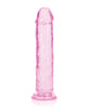 Załaduj obraz do przeglądarki galerii, Shots RealRock Crystal Clear 8" Straight Dildo w/Suction Cup - Pink
