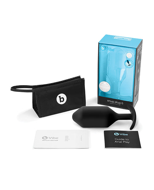 b-Vibe Weighted Snug Plug 7- 600 g Black