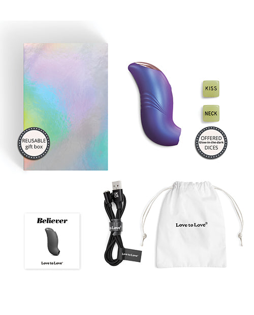 Love to Love Believer Mini Tongue Flicker - Iridescent Night