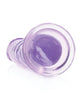 Charger l'image dans la visionneuse de la galerie, Shots RealRock Crystal Clear 6" Straight Dildo w/Suction Cup - Purple
