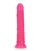 Załaduj obraz do przeglądarki galerii, Shots RealRock 7" Slim Dildo Glow in the Dark - Neon Pink

