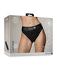 Indlæs billede i gallerifremviser, Shots Ouch Vibrating Strap On Hipster - Black XS/S
