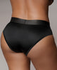 Charger l'image dans la visionneuse de la galerie, Shots Ouch Vibrating Strap On High-Cut Brief - Black XL/XXL
