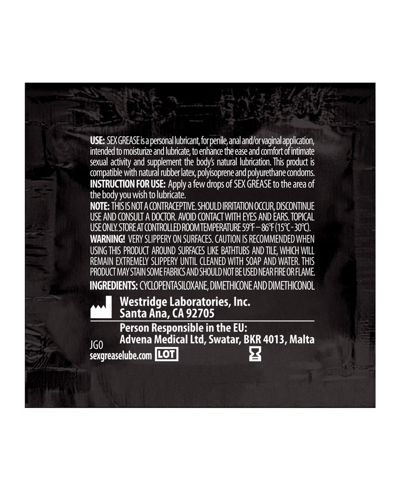 Load image into Gallery viewer, Sex Grease Silicone - 2 ml Foil
